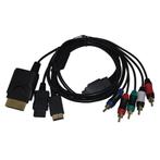 Component AV kabel voor Wii, Xbox 360 en PlayStation 2 en 3, Spelcomputers en Games, Verzenden, Zo goed als nieuw