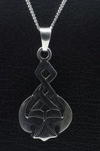Zilveren Keltische knoop design ketting hanger, Nieuw, Verzenden