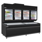 GGM Gastro | Koel-/vriescombinatie voor wandmontage - 2500mm, Verzenden, Nieuw, Minder dan 60 cm, Inbouw