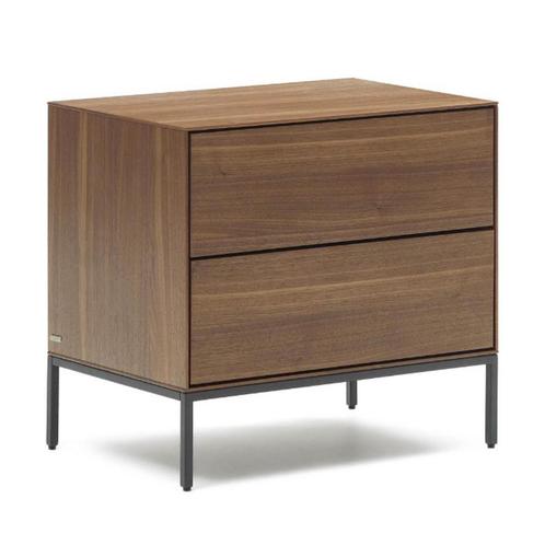 *WOONWINKEL* Kave Home Vedrana Design Nachtkastje Walnoot Me, Huis en Inrichting, Slaapkamer | Nachtkastjes, Nieuw, Verzenden