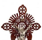 Antiek Crucifix - Hout, Metaal - 1910-1920 - Crucifix