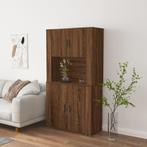 vidaXL buffetkast bewerkt hout bruin eikenkleur, Huis en Inrichting, Kasten | Buffetkasten, Verzenden, Nieuw, Overige houtsoorten