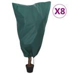 vidaXL Plantenhoezen met trekkoord 8 st 70 g/m² 0,8x1 m, Verzenden, Nieuw