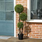 TRUUSK Kunstmatige Buxusboom 115 cm - Kamerplant in Pot - De, Verzenden, Nieuw