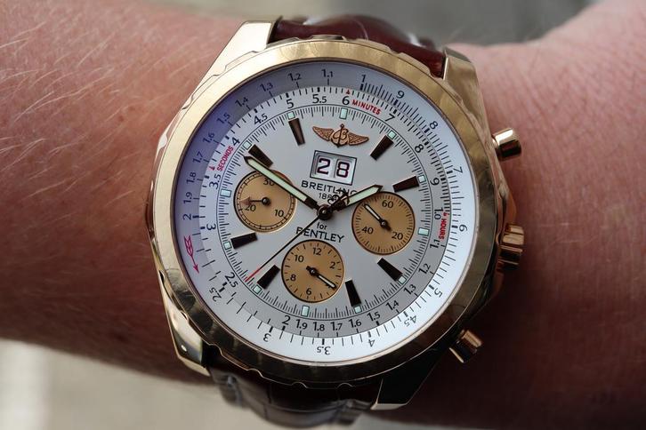 Breitling Benltey 6.75 Limited verse service, als nieuw., Sieraden, Tassen en Uiterlijk, Horloges | Heren, Leer, Zo goed als nieuw