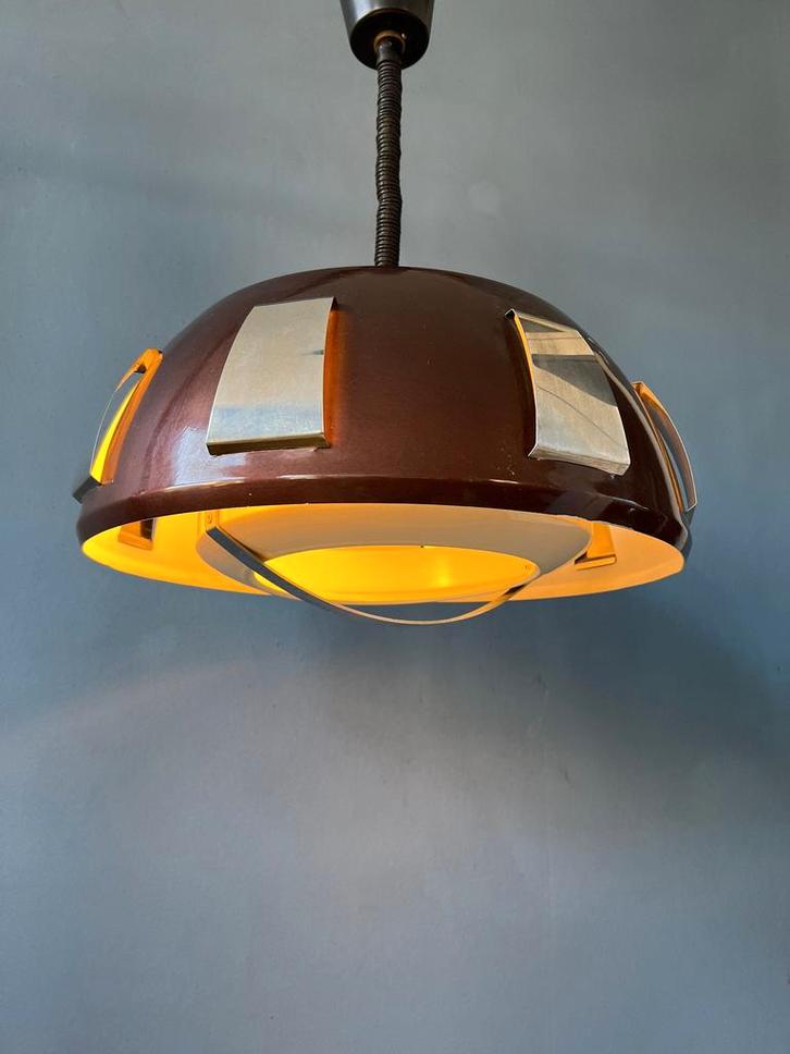Vintage Lakro Amstelveen Pendant Light - Space Age Hanging L, Huis en Inrichting, Lampen | Hanglampen, Nieuw, Ophalen of Verzenden