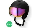 GOOFF Speed skihelm 3-in-1 met oorstukken en olievizier &, Verzenden, Zo goed als nieuw