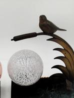Lamp (2) - Brons, Glas, Marmer - Art Deco, Antiek en Kunst