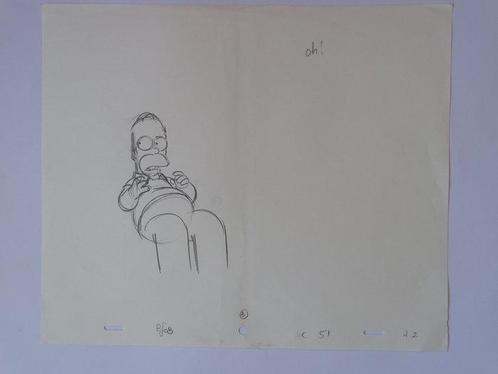Matt Groening - 1 Original drawing - The Simpsons - The, Cd's en Dvd's, Dvd's | Tekenfilms en Animatie