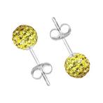 Fako Bijoux® - Oorbellen - Disco Dots - Steker - Mini - Geel, Sieraden, Tassen en Uiterlijk, Oorbellen, Verzenden, Nieuw