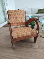 Stoel - hard hout, Rattan - Britse koloniale fauteuil, Antiek en Kunst