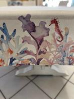 Prachtig en groot tafelkleed met maritieme decoratie -, Antiek en Kunst
