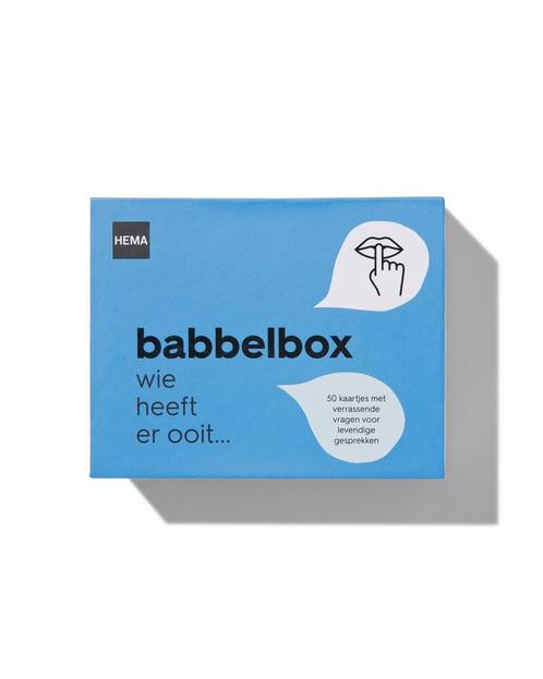 HEMA Babbelbox Wie heeft ooit, Kinderen en Baby's, Speelgoed | Kinderpuzzels, Nieuw, Verzenden