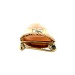 Gouden vintage broche met angel skin koraal 14 krt, Ophalen of Verzenden, Nieuw