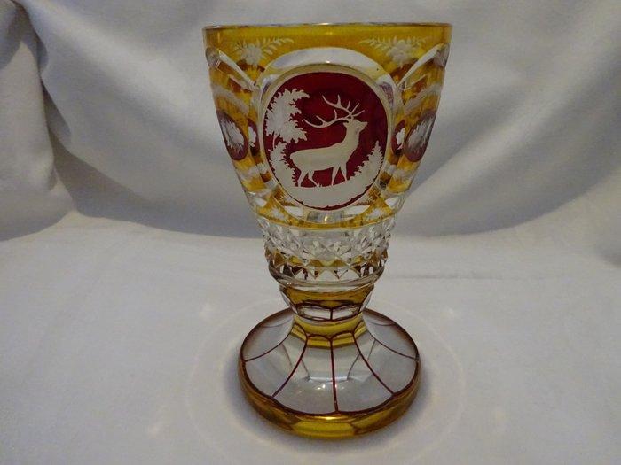 Mok - Glas - jachtbeker, Antiek en Kunst, Antiek | Glas en Kristal