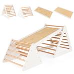 3-In-1 Klimdriehoek Ladder en Glijbaan Klimrek met Dubbelzij