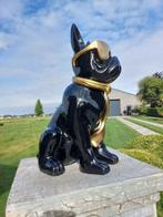 Beeld, funny dog with sunglasses in black color - 60 cm -