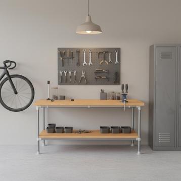 Werkbank Cancun | Staal 42.4 mm | Voet | DIY | Bezorgen en a beschikbaar voor biedingen