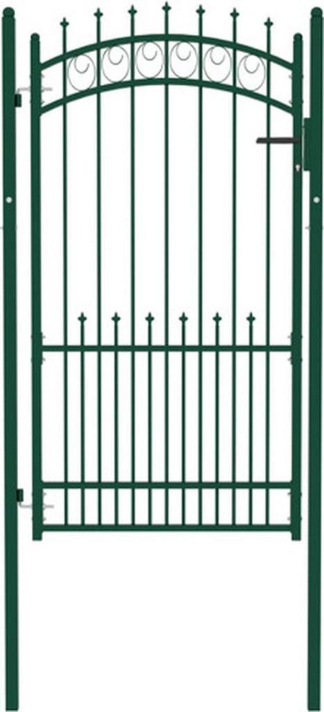 Poort Staal Groen 100x175cm | Retourdeal | 35% Korting!, Tuin en Terras, Tuinhekken en Hekwerk, Met poort, Nieuw, IJzer, Tuinhek