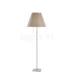 Luceplan Costanza Vloerlamp, lampenkap nougat/frame aluminiu, Huis en Inrichting, Lampen | Vloerlampen, Verzenden, Nieuw