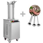 GGM Gastro | Hydraulische worstvuller - 35 liter - 1,5 kW -, Verzenden, Nieuw in verpakking, RVS Meubilair