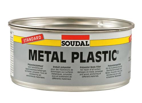 Soudal polyester plamuur metal plastic 2 kg, blik verharder, Doe-het-zelf en Verbouw, Overige Doe-het-zelf en Verbouw, Nieuw, Verzenden