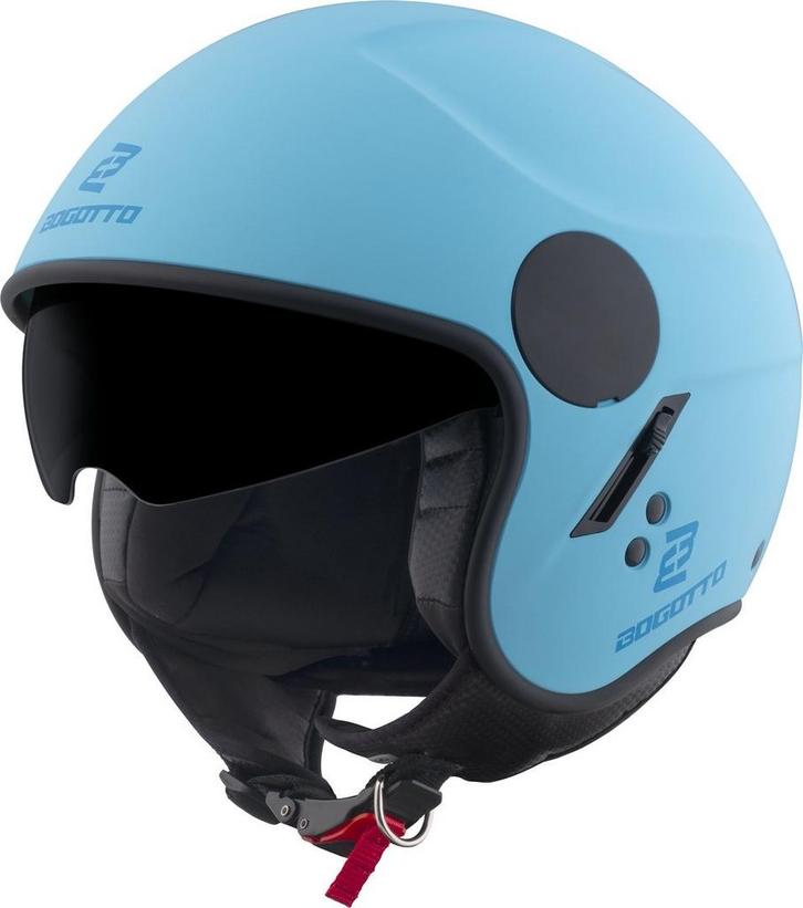 Bogotto H595 SPN Blauw Jethelm, Motoren, Kleding | Motorhelmen, Nieuw met kaartje, Overige merken, Jethelm, Verzenden