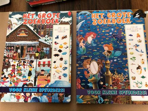 2 Hardkartonnen Groot Formaat Zoekboeken Peuter/Kleuter, Boeken, Kinderboeken | Kleuters, 4 jaar, Gelezen, Ophalen of Verzenden