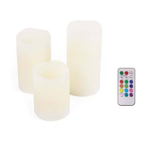 Benson LED kaarsen set - RGB - met afstandsbediening - 3..., Tuin en Terras, Buitenverlichting, Nieuw, Ophalen of Verzenden