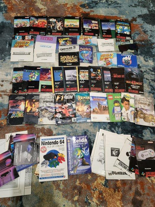 Nintendo - Snes - Big lot of NES, SNES & N64 Booklets -, Spelcomputers en Games, Spelcomputers | Overige Accessoires