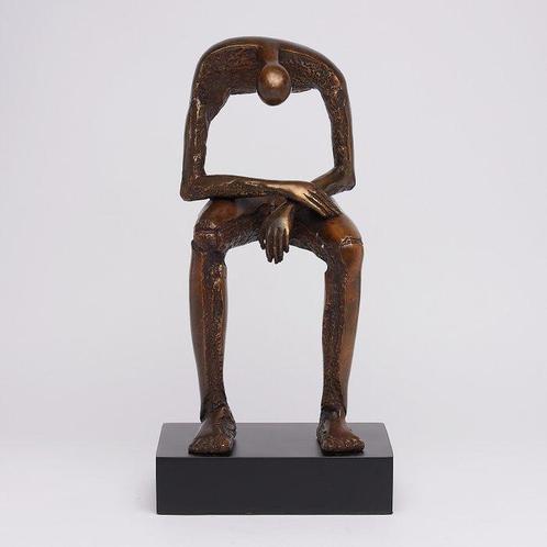 sculptuur, Modern Bronze Sculpture - Seated Bronze Sculpture, Antiek en Kunst, Kunst | Designobjecten