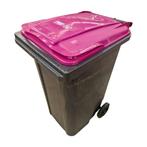 Afvalcontainer 240 liter, licht gebruikt - Grijs met roze, Huis en Inrichting, Woonaccessoires | Prullenbakken, Ophalen of Verzenden