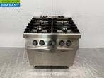 RVS Zanussi 4 Pits Fornuis met oven GAS Horeca, Ophalen of Verzenden, Gebruikt