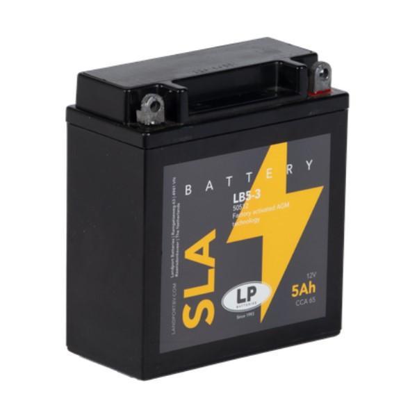 Landport AGM 50512 / YB5L-B accu (12V, 5Ah, 60A), Motoren, Onderdelen | Overige, Verzenden
