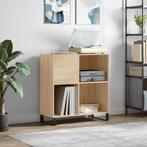vidaXL Platenkast 84,5x38x89 cm bewerkt hout sonoma, Verzenden, Nieuw