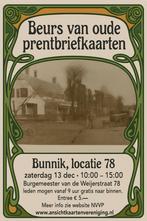 Bunnik,  ansichtkaartenbeurs zat. 13 December , NVVP, Ophalen, Gelopen