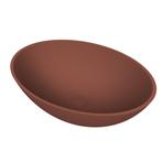Arcqua Prince Opbouw Waskom Ovaal 49x34 Mat Terracotta, Ophalen of Verzenden, Nieuw, Overige typen