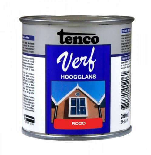 Tenco Verf Wit Ral 9010 Hoogglans 250 ml, Doe-het-zelf en Verbouw, Verf, Beits en Lak, Nieuw, Ophalen of Verzenden