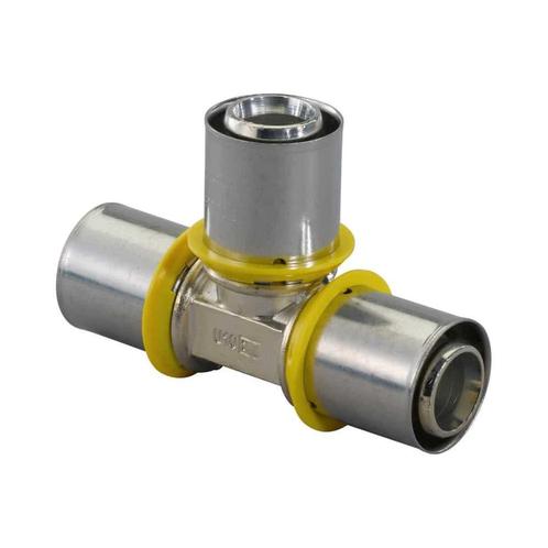 Uponor MLC G gas plus perskoppeling T-stuk 32 x 32 x 32, Doe-het-zelf en Verbouw, Buizen en Afvoer, Ophalen of Verzenden
