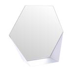 Gorillz Hive Wandspiegel met Plank - Hexagon Spiegel - 60 x, Huis en Inrichting, Woonaccessoires | Spiegels, Nieuw, Verzenden