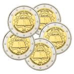 Duitsland 2 Euro Set Rome 2007 UNC, Verzenden