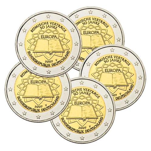 Duitsland 2 Euro Set Rome 2007 UNC, Postzegels en Munten, Munten | Europa | Euromunten, Verzenden
