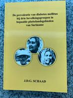De prevalentie van diabetes mellitus  (Suriname), Boeken, Verzenden, J.D.G. Schaad, 20e eeuw of later, Gelezen