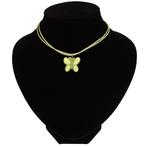 Kinderketting groen met vlinder NIEUW, Sieraden, Tassen en Uiterlijk, Kettingen, Nieuw, Groen, Ophalen of Verzenden