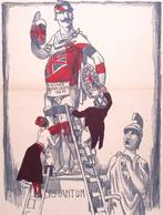 Spotprent over politiek in Griekenland tijdens Eerste Wer..., Antiek en Kunst, Kunst | Litho's en Zeefdrukken, Verzenden