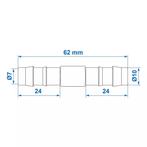 ProPlus Rechte slangtule - 10 mm - Hittebestendig tot 90°.., Tuin en Terras, Tuinslangen, Ophalen of Verzenden, Nieuw