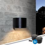 Solar LED wandlamp downlight Sven voordeelset van 2, Zonne-energie, Verzenden, Minder dan 50 watt, Wandlamp