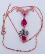 Zonder Minimumprijs - Halsketting - 9 kt. Roségoud, Zilver, Nieuw