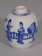 Blauw en wit vaasje - Porselein - China - Kangxi (1662-1722), Antiek en Kunst