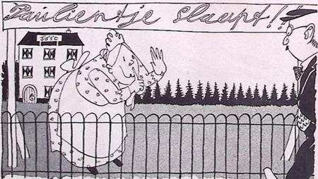 Spotprent over congresserende revolutionairen (lijst optie), Antiek en Kunst, Kunst | Litho's en Zeefdrukken, Verzenden